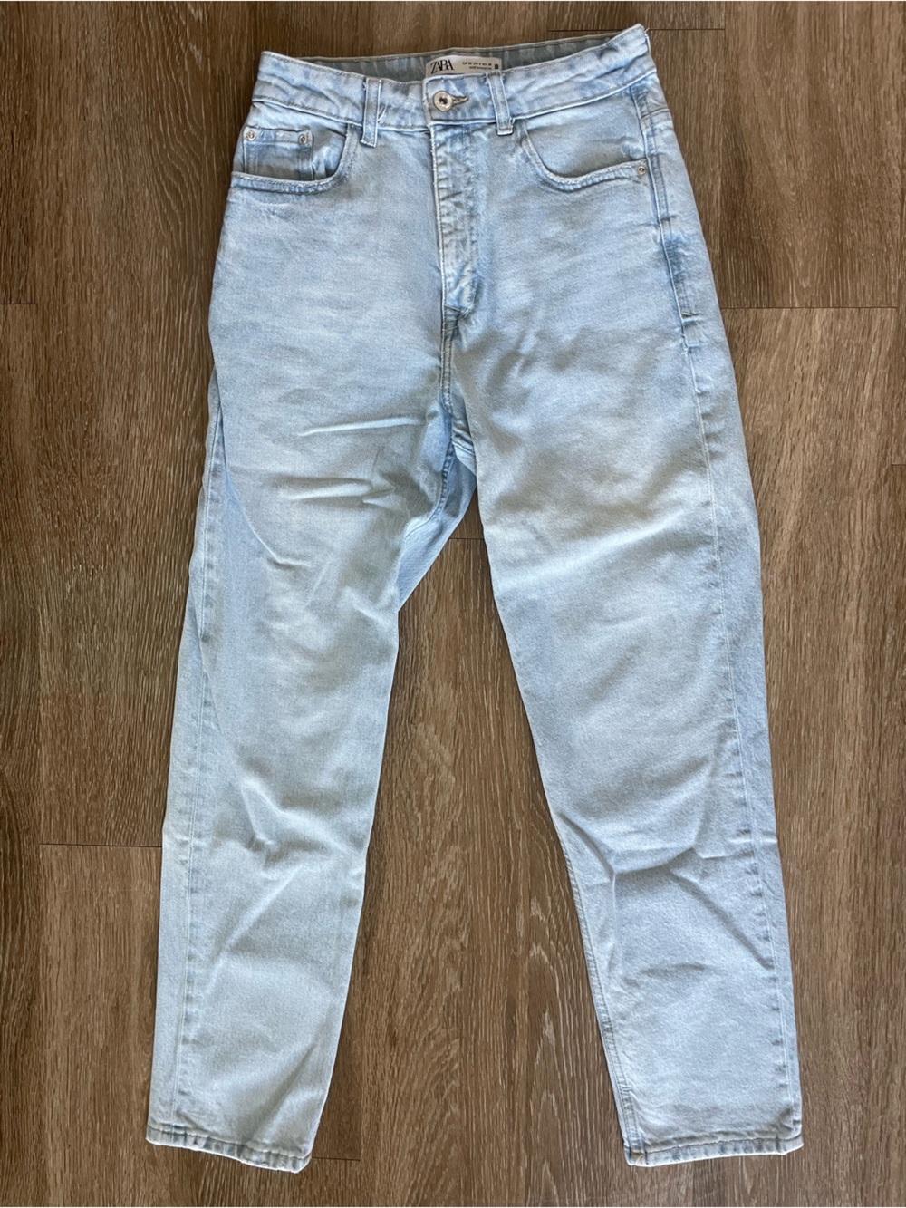 Zara Light Wash Mom Jeans